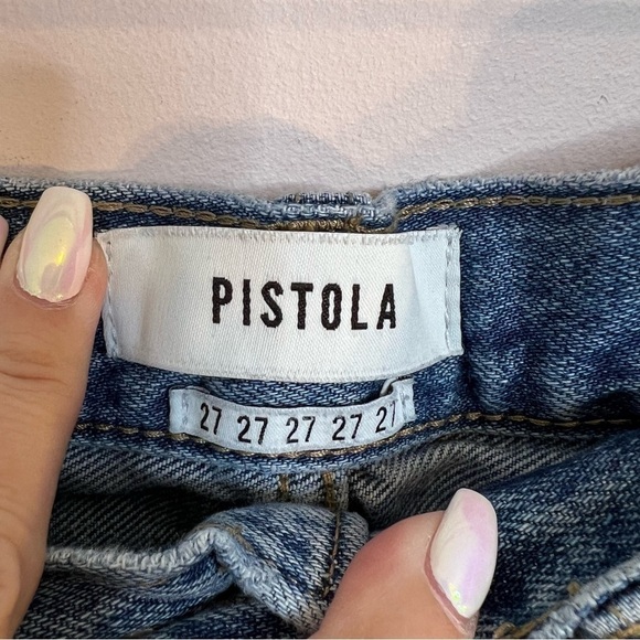 ❄️ PISTOLA Ale Frayed Hem Distressed Denim Shorts - Picture 6 of 10